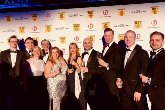 The Oakman Inns team at Best Companies ceremony