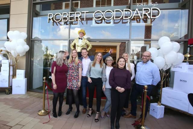 The official opening of the Robert Goddard store at Rushden Lakes last year
