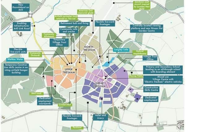 The masterplan for Tresham Garden Village