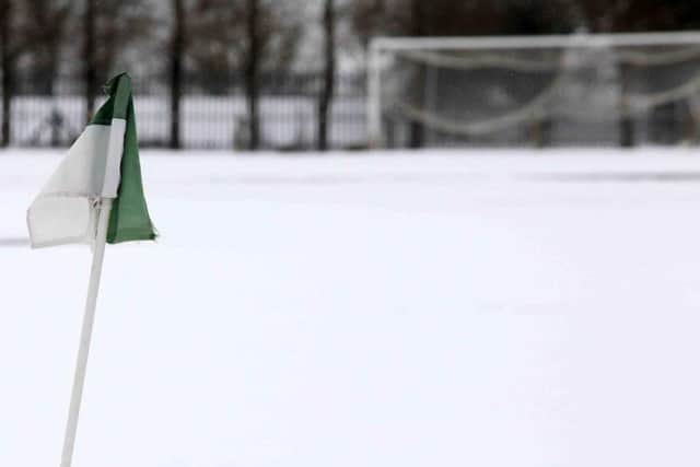 The snow is having a predictable influence on this weekend's sporting fixtures