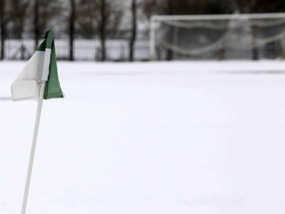 The snow is having a predictable influence on this weekend's sporting fixtures