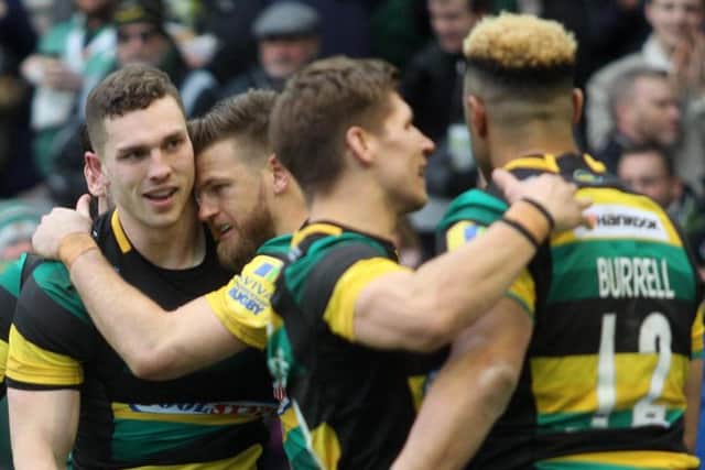 George North's most recent Saints appearance came against London Irish on February 17 (picture: Sharon Lucey)