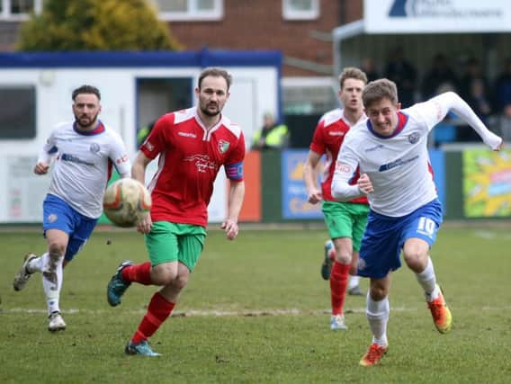 Ben Diamond missed AFC Rushden & Diamonds' midweek success over Thame United and is doubtful for this weekend's trip to Barton Rovers