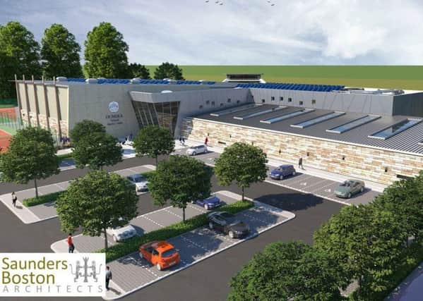 An artist's impression of the new Oundle School Sports Centre. NNL-180803-133419005