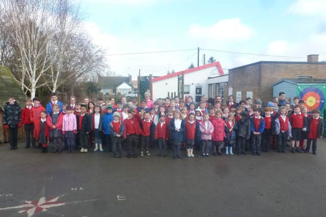 Pupils at Warmington School