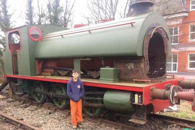 Jordan Bailey with Cherwell at Rushden Station