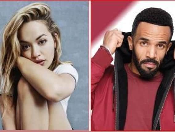 Tickets to see Rita Ora and Craig David on September 1 go on sale tomorrow.