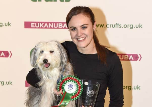 Agility - Crufts Singles Final S/M/L, Small winner Ashleigh Butler and Sullivan (Friday 09.03.18), the third day of Crufts 2018, at the NEC Birmingham.

Credit: Flick.digital NNL-180314-103929005