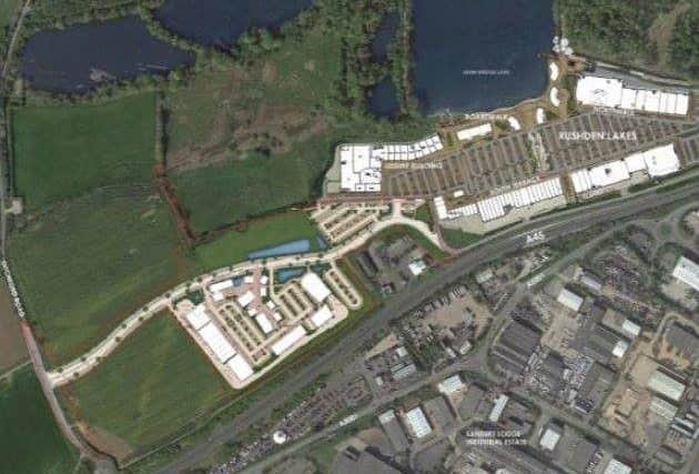 How the Rushden Living project, west of Rushden Lakes, could look. NNL-180314-135633005