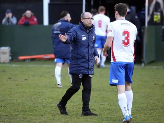 Andy Peaks and his AFC Rushden & Diamonds players are targeting another three points in their quest for promotion this weekend