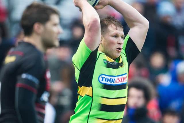 Dylan Hartley met new Saints boss Chris Boyd earlier this week (picture: Kirsty Edmonds)