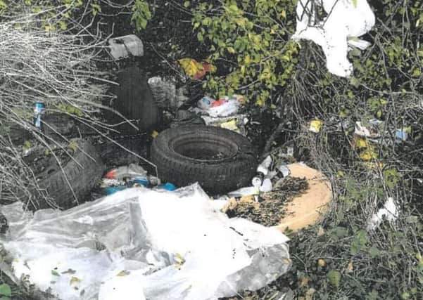 The fly-tipped waste. NNL-180316-132953005