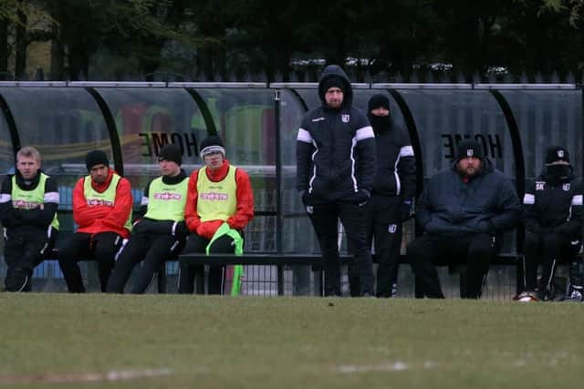 Steve Kinniburgh was far from impressed after Corby Town were beaten 2-0 by Gresley FC at Steel Park. Pictures by Alison Bagley