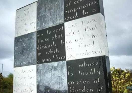 The Walter Tull memorial at Sixfields in Northampton