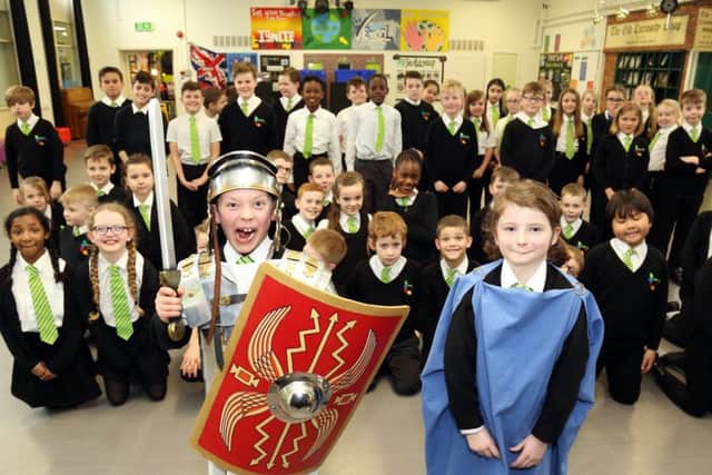 Pupils enjoying the science event at South End Junior School organised by Wrenn Academy