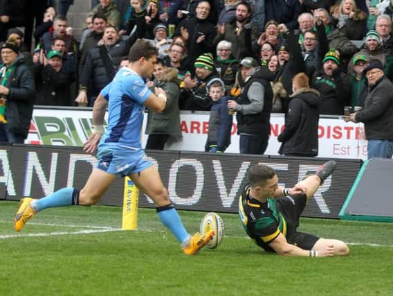 George North scored on his most recent appearance, against London Irish on February 17 (picture: Sharon Lucey)