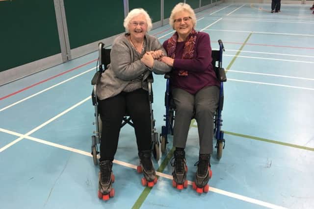 Everyone seemed to enjoy the roller disco!