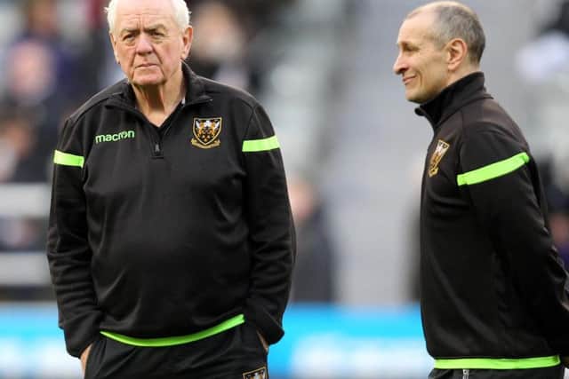 Alan Gaffney (left) was frustrated with the amount of penalties Saints conceded at St James' Park (picture: Sharon Lucey)