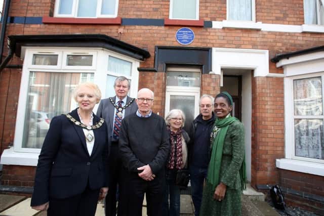 The plaque was unveiled yesterday (Sunday)
