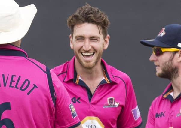 Northants fast bowler Richard Gleeson claimed a hat-trick for the MCC against Essex
