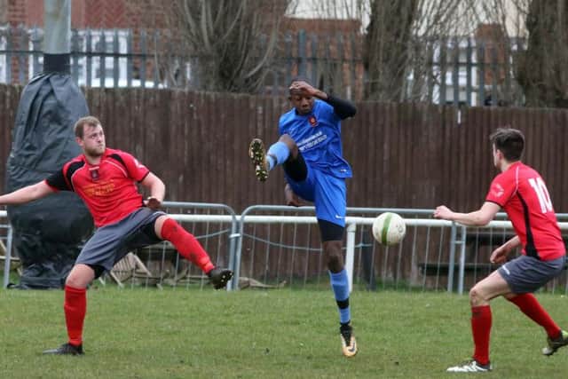 There was disappointment for Stewarts & Lloyds as they were well beaten 7-1 by Melton Town last Saturday but they bounced back with a 3-3 draw with Harrowby United in midweek. Picture by Alison Bagley