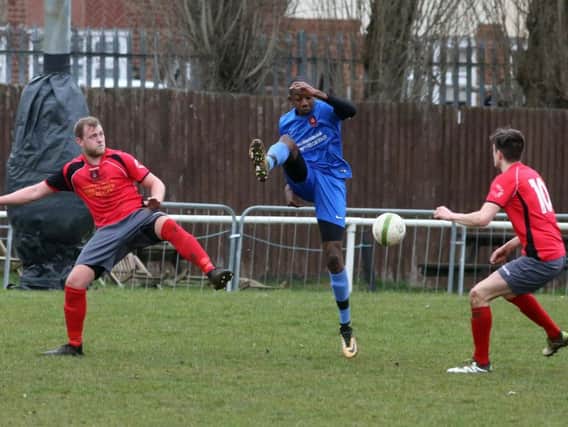 There was disappointment for Stewarts & Lloyds as they were well beaten 7-1 by Melton Town last Saturday but they bounced back with a 3-3 draw with Harrowby United in midweek. Picture by Alison Bagley