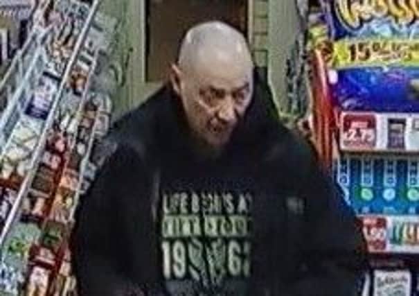 Police want to speak to this man about the criminal damage