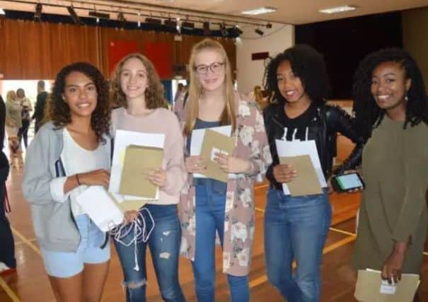 Southfield pupils with their results last year.