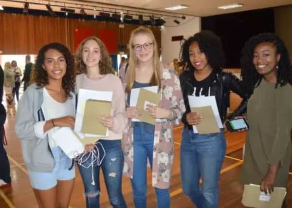 Southfield pupils with their results last year.