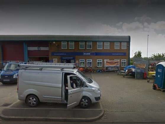 Burglars stole tools from a business in Moulton Park.