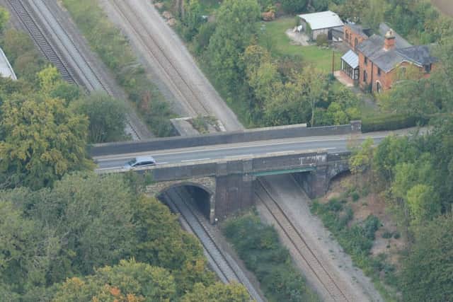The Irchester road bridge