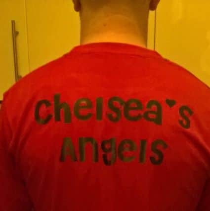 John is supporting Chelsea's Angels