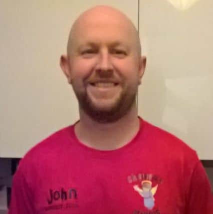 John is running the London Marathon for Chelsea's Angels