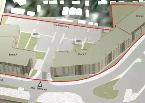An aerial view of the block plan. NNL-181004-140012005