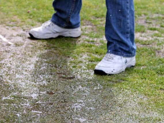 The wet weather has made life difficult for cricket club groundsmen