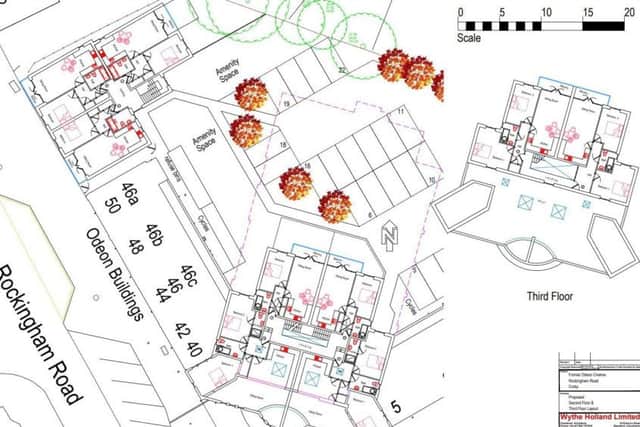 The plans for the former Odeon buildings in Corby NNL-181204-153155005