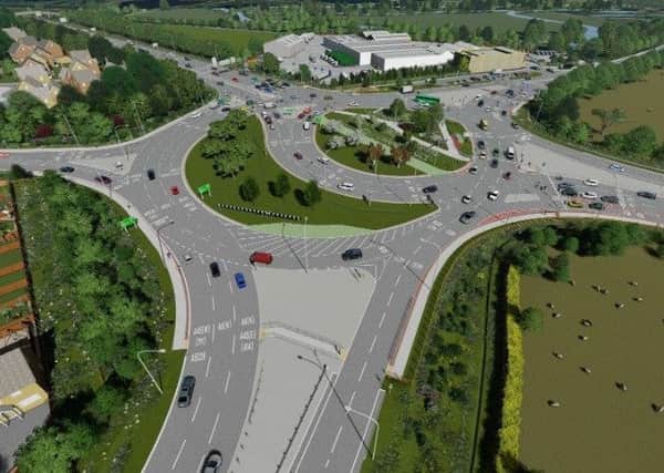 The proposed improvements for Chowns Mill roundabout