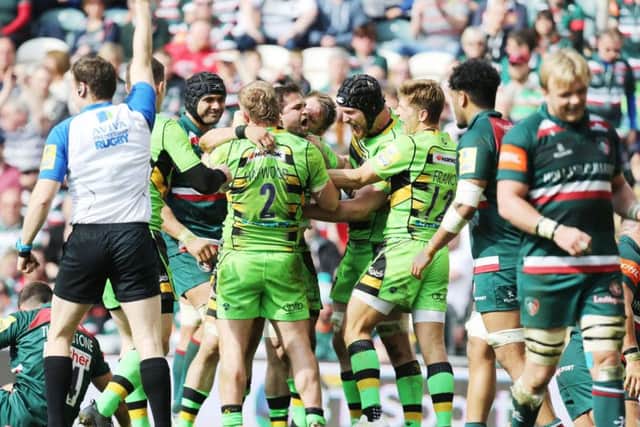 Cobus Reinach scored for Saints at Welford Road (pictures: Kirsty Edmonds)