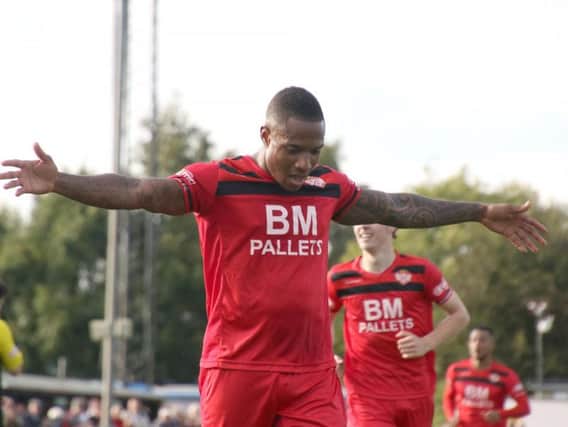 Aaron O'Connor scored all four goals as Kettering Town beat Hitchin Town 4-1 at Latimer Park