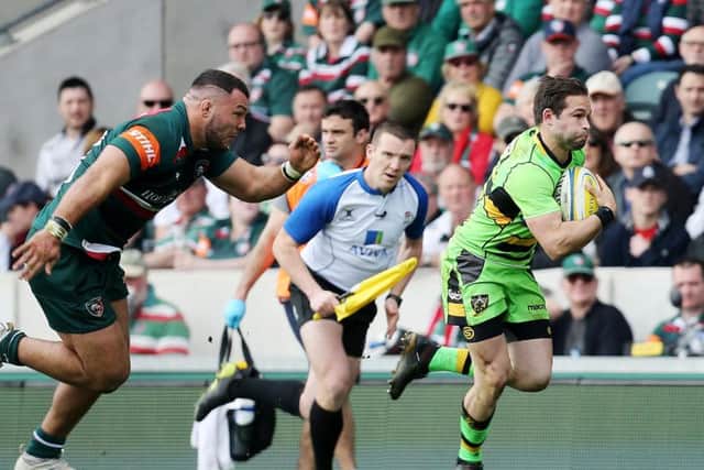 Cobus Reinach scored for Saints at Welford Road (picture: Kirsty Edmonds)