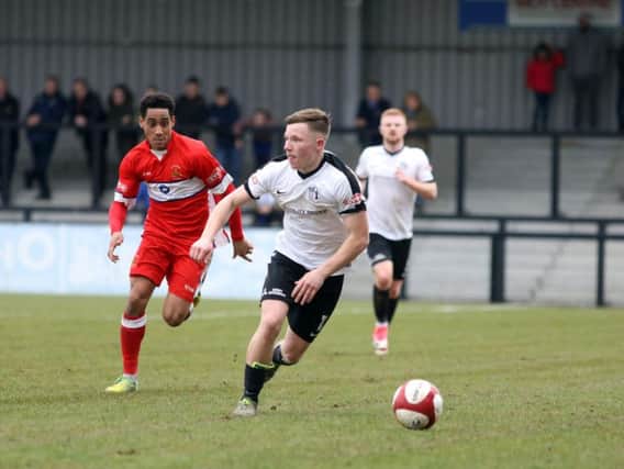 Corby Town's Jordon Crawford has been named the Evo-Stik League South Young Player of the Year