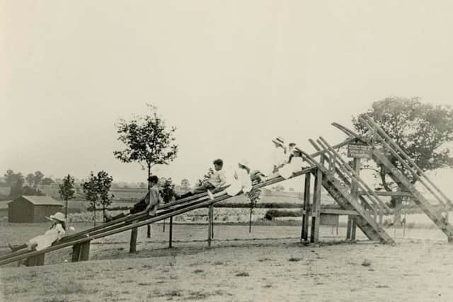 The wooden slide