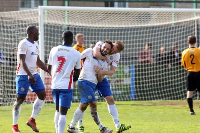 AFC Rushden & Diamonds were all smiles as they returned to winning ways with a 4-1 success over Aylesbury United on Saturday. They will be looking to take another step towards promotion when they host AFC Dunstable at Hayden Road tonight