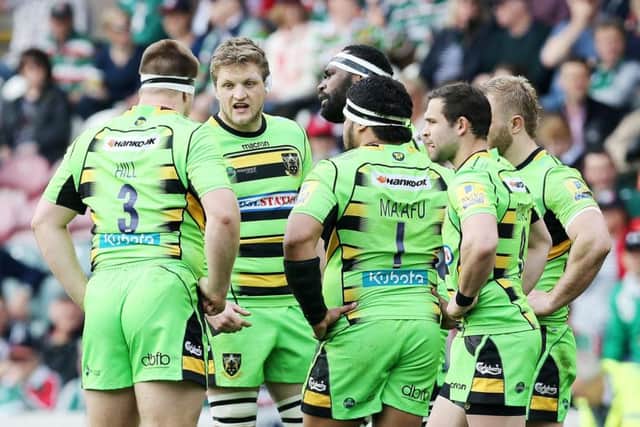 Jamie Gibson helped Saints to see off Leicester Tigers at Welford Road last Saturday (picture: Kirsty Edmonds)