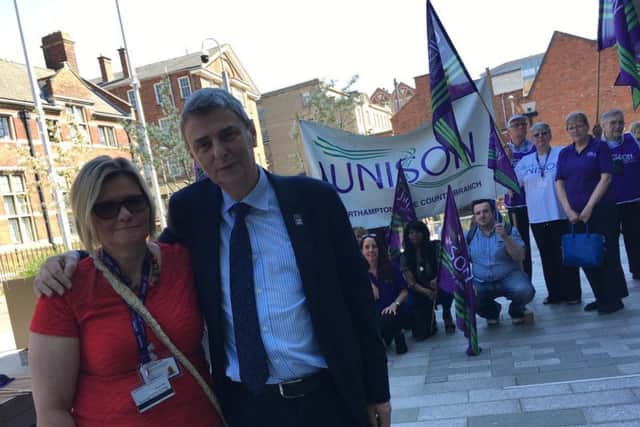 Unison general secretary Dave Prentis was in Northampton yesterday to kickstart the union's consultation on unitary status here in Northamptonshire.