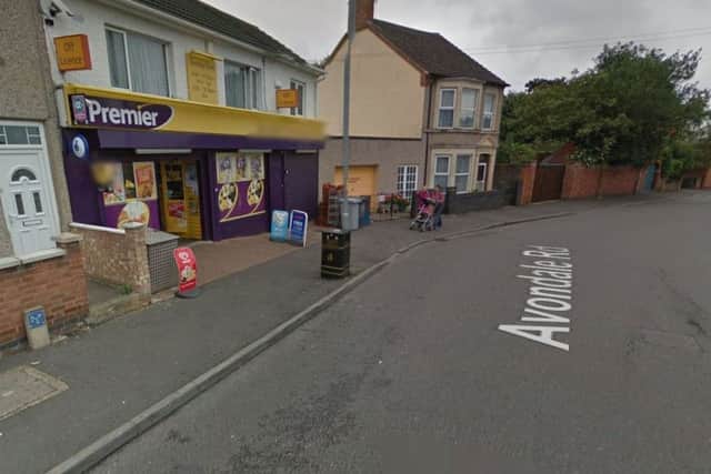Avondale Road, Kettering, where a shop worker was assuaulted. Copyright Google. NNL-180420-161513005