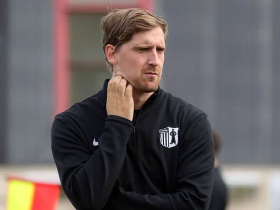 Corby Town manager Steve Kinniburgh saw his team come from 4-0 down to earn a 4-4 draw against Market Drayton Town at Steel Park