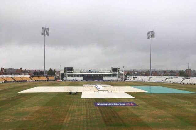 No play was possible on the first day at Northants