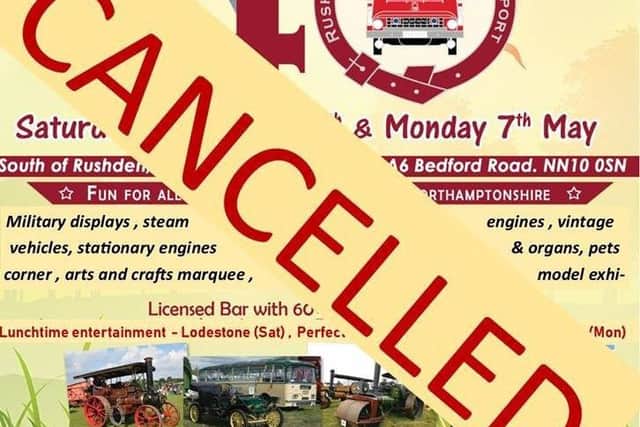 Rushden Cavalcade has been cancelled