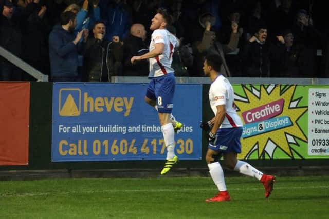 Ben Farrell grabbed the only goal of the game as AFC Rushden & Diamonds ended their fine season with a 1-0 win over Ashford Town (Middx)